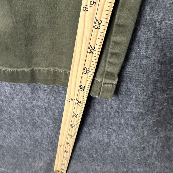 Current/Elliott Olive Green Ankle Pants Womens Size 28 Cotton Comfortable - Picture 11 of 14
